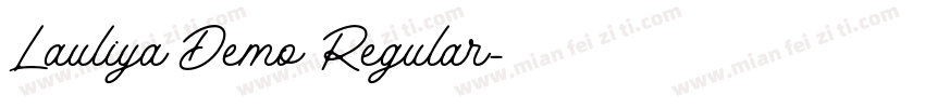 Lauliya Demo Regular字体转换
